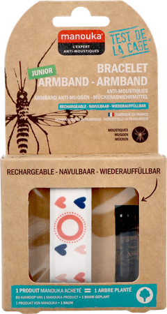 Manouka Armband Kids A/muggen Hart 1