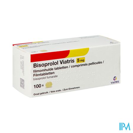 Bisoprolol Viatris 5,0mg Tabl 100