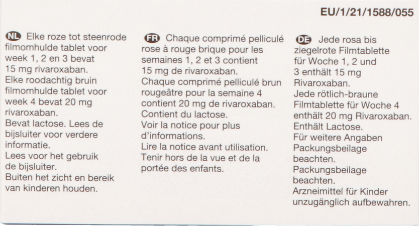 Rivaroxaban Viatris 15mg Tabl 42 + 20mg Tabl 7 4