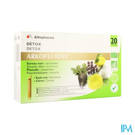 Arkofluide Detox Bio Unicadoses 20 Rempl.2622074