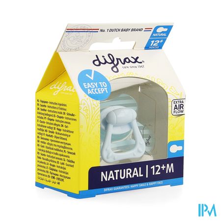 Difrax Sucette Natural 12+ M