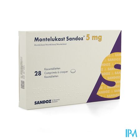 Montelukast Sandoz Kauwtabletten 28 X 5mg