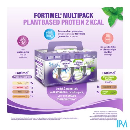 Fortimel Multipack Protein Plantbased 2kcal8x200ml 1