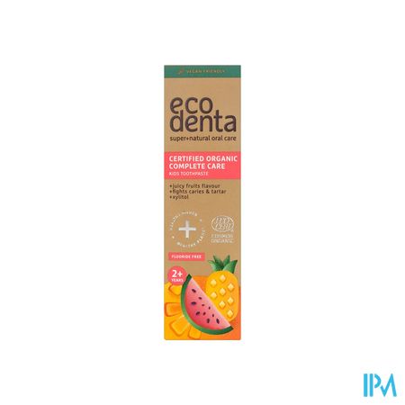 Eco Denta Fruittandpasta Kind Aloe Vera&xyl. 75ml