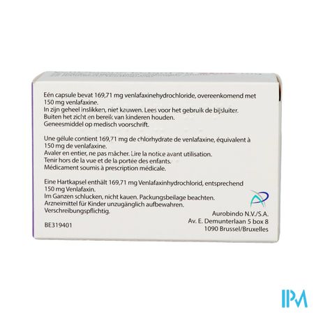 Venlafaxine Retard Ab 150,0mg Caps Verl. Afg. 28 1