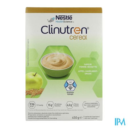 Clinutren Cereal Appel Hazelnoot Pdr 450g Nf 1