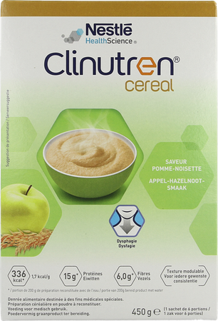 Clinutren Cereal Appel Hazelnoot Pdr 450g Nf 1