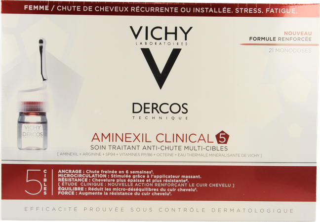 Vichy Dercos Aminexil Clinical 5 Women Amp 21x6ml 6