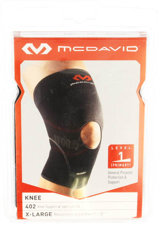 Mcdavid Knee Supp.open Patella Black/scarl. Xl 402 1