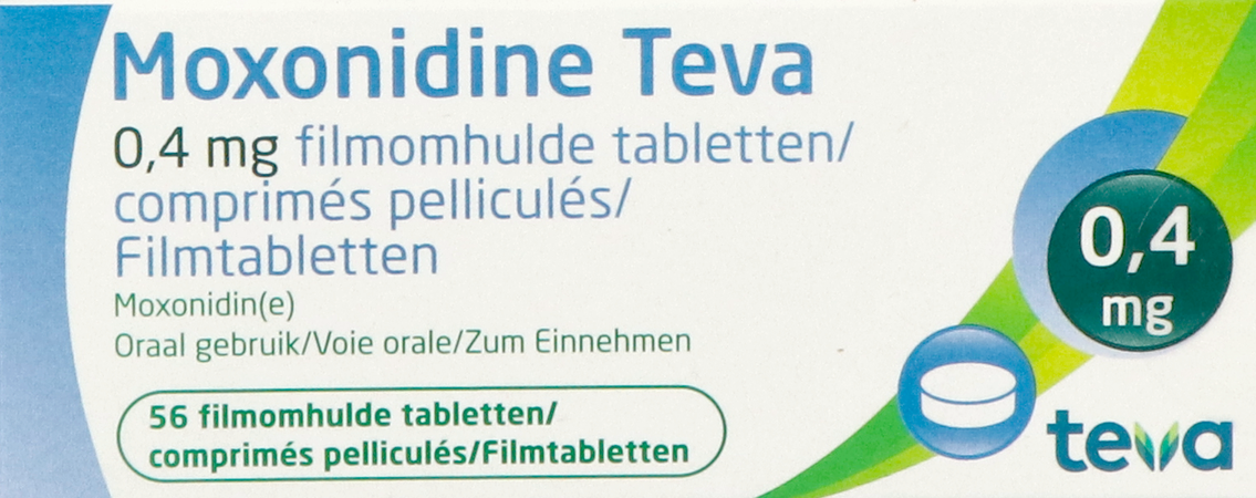 Moxonidine Teva Comp 56 X 0,4mg 4