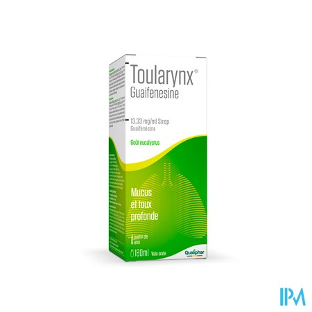 Toularynx Guaifenesine 13,33mg/ml Sirop 180ml
