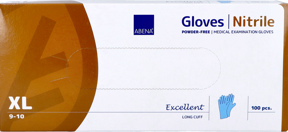 Abena Excellent Handschoen Nitrile Xl Blauw 1