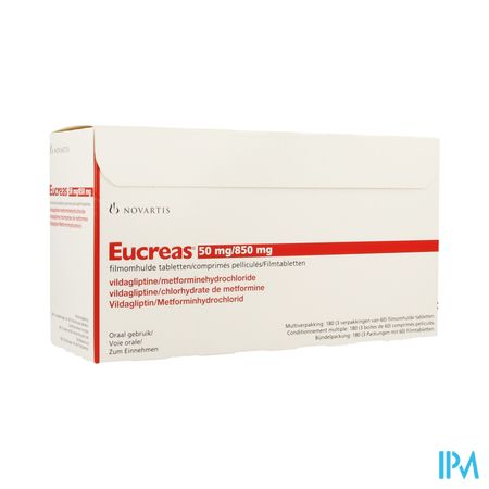 Eucreas 50mg/ 850mg Filmomh Tabl 180