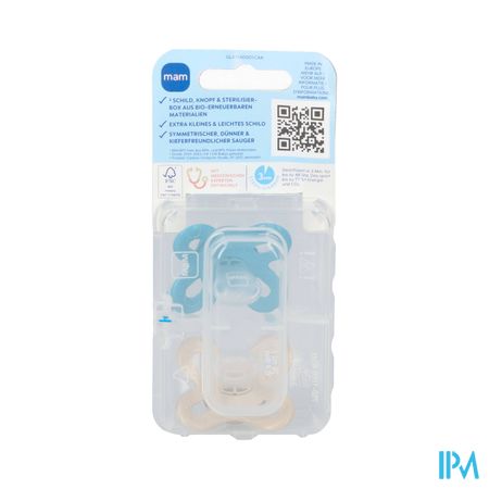 Mam Original Start Sucette Silic. Pure 0-2m Bleu 2 1