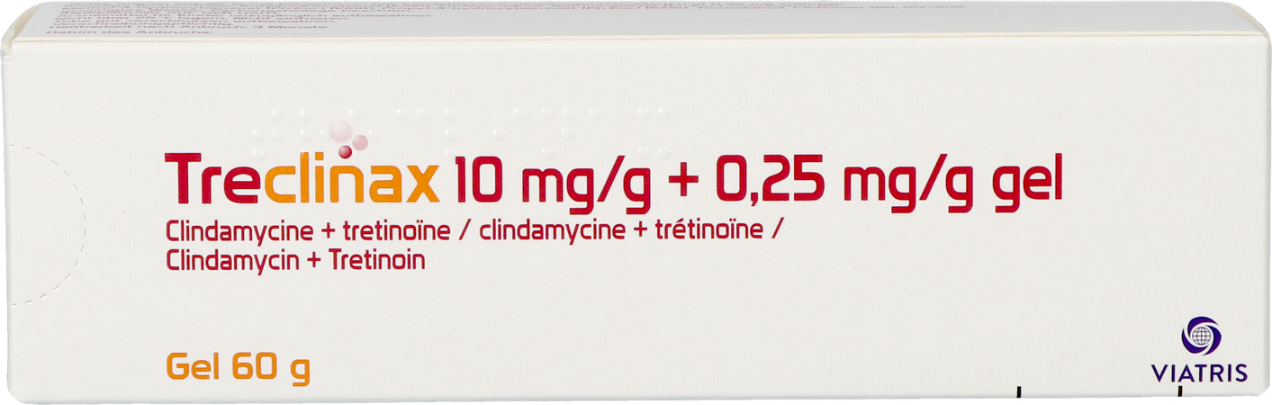 Treclinax 10mg/g + 0,25mg/g Gel Tube 60g 3