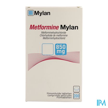 Metformine Viatris 850mg Comp Pell 200 Flacon 3