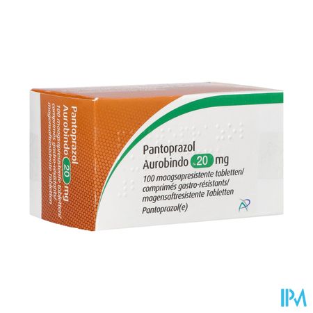 Pantoprazol Aurobindo 20mg Maagsapresist. Comp 100