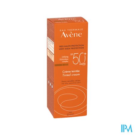 Avene Zon Spf50+ Zonnecreme Getint 50ml