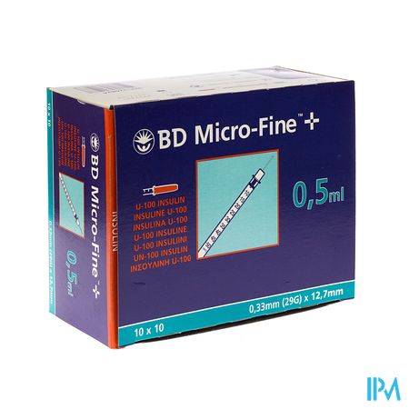 Bd Microfine+ Ins.spuit 0,5ml 29g 12,7mm100 324824