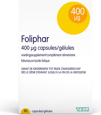Foliphar 400mcg Caps 90 1