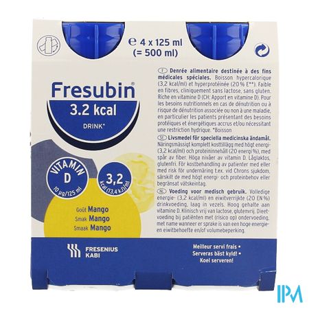Fresubin 3,2 Kcal Drink 125ml Mangue/mango 3