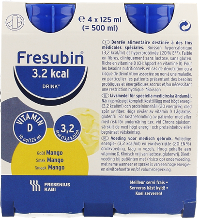 Fresubin 3,2 Kcal Drink 125ml Mangue/mango 3