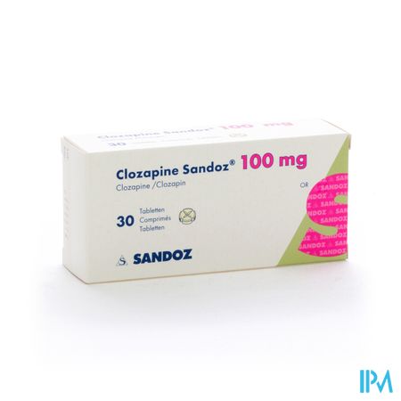 Clozapine Sandoz Comp 30 X 100mg