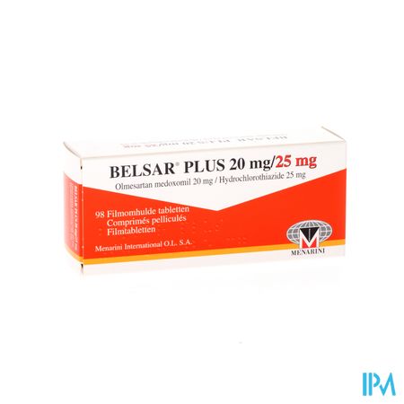 Belsar Plus 20mg/25mg Comp Pell 98