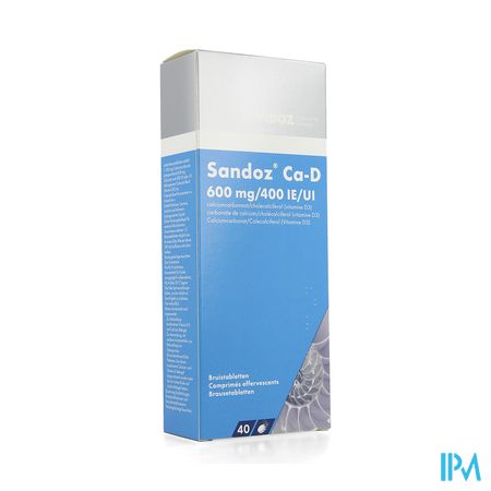 Sandoz Ca D 600mg/400ie Comp Eff 40