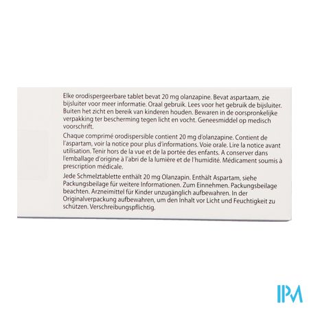 Olanzapine Ab 20mg Orodisp. Tabl 98 3