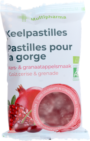 Mph Keelpastilles Kers&granaatappel 80g 3