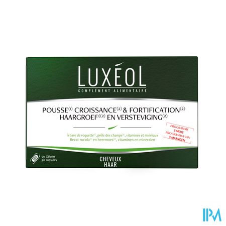 Luxeol Pousse Croissance&fortificat. 3mois Caps 90