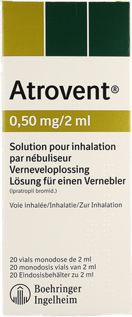 Atrovent Monodose 0,50mg/2ml Vials 20 1