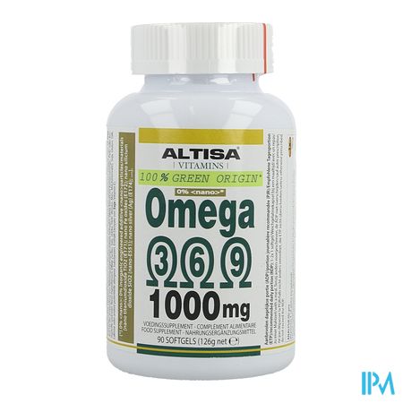 Altisa Omega 3 6 9 Plantaardig 1000mg Softgels 90 1