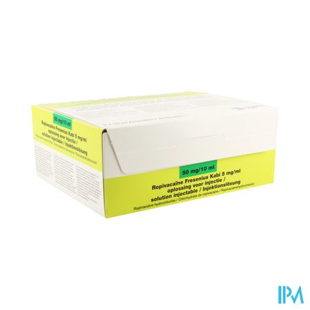 Ropivacaine Fresenius Kabi 5 mg/ml sol. inj. i.théc. amp. 5 x 10 ml