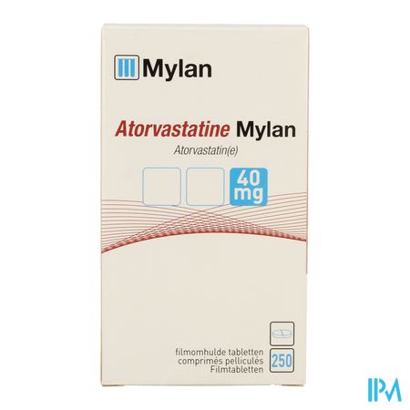 Atorvastatine Mylan 40mg Filmomh Tabl Fl 250x40mg 1