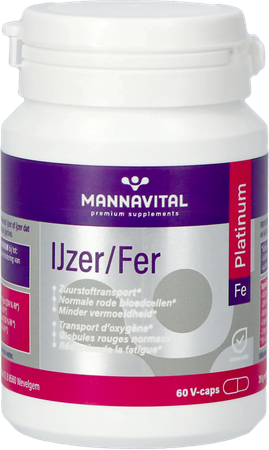 Mannavital Fer Platinum V-caps 60 10