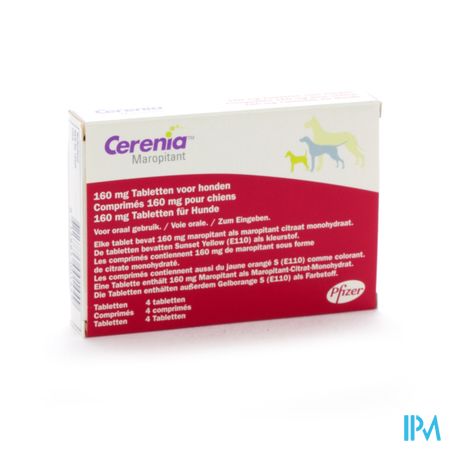 Cerenia 160mg Comp 4 Voor Honden