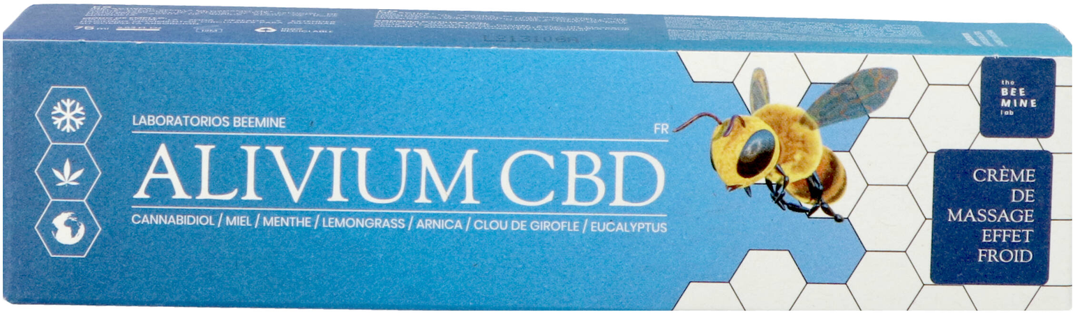 Beemine Lab Alivium Cbd Creme Massage Froid 75ml 4