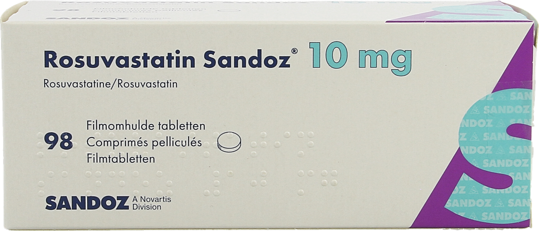 Rosuvastatin Sandoz 10mg Film.tabl 98 Opa/alu/pvc 2