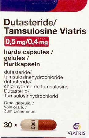 Dutasteride Tamsulosine Viatris 0,5mg/0,4mg Caps30 2