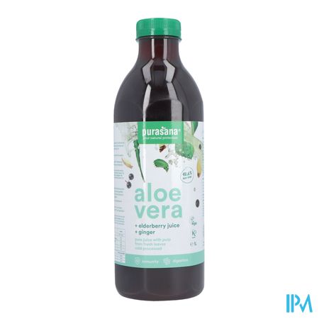 Purasana Vegan Aloe Vera+elderberry+ginger Juice1l 3