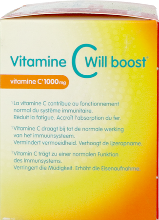 Vitamine C Will Boost Promo Verl.afgifte Tabl95+25 4