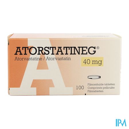 Atorstatineg 40mg Impexeco Comp 100 X 40mg Pip 3