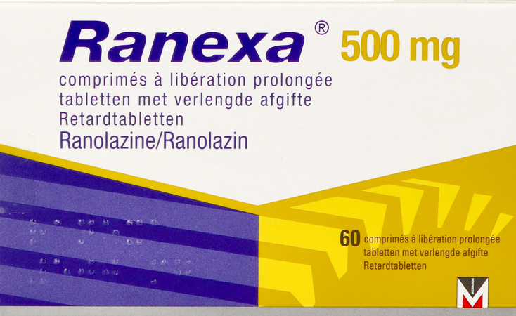 Ranexa 500mg Verlengde Afgifte Tabl 60 3