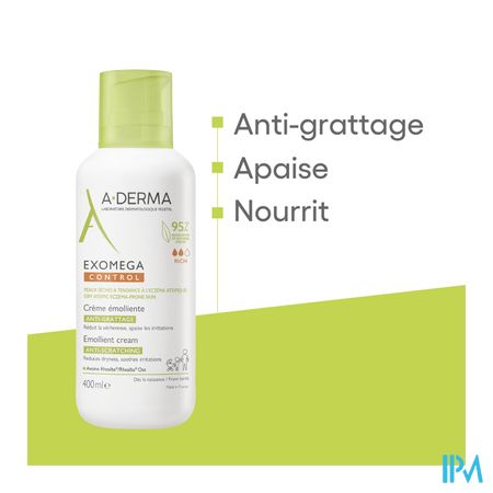 Aderma Exomega Control Creme Emolierend 400ml 18