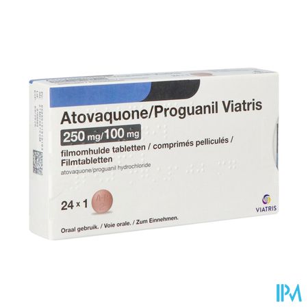 Atovaquone Proguanil Viatris 250/100mg Film.tabl24
