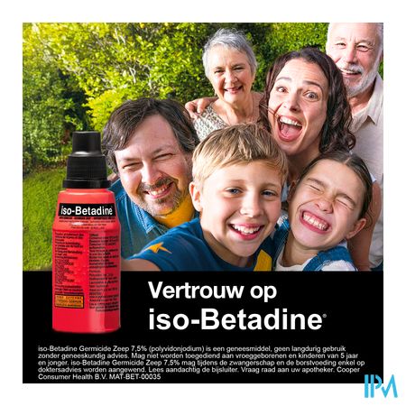 Iso Betadine Germicide Zeep 7,5% 125ml 9
