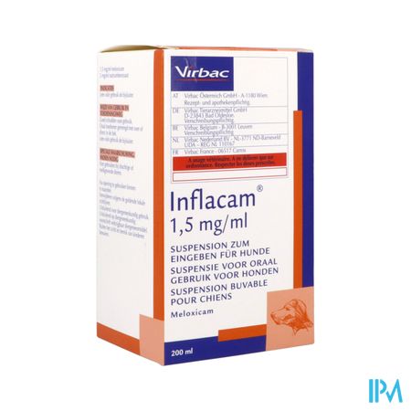 Inflacam 1,5mg/ml Drink Susp Hond 200ml