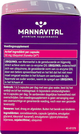 Mannavital Ubiquinol Caps 60 7